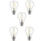 Philips LEDclassic 15W E27 Warmweiß LED Lampe, Glas [5er-Pack] 
