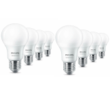 Philips 2-in-1 LED E27 Lampe 60W Warm-Cool 8er Pack