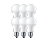 6x Philips 75 Watt LED-Leuchtmittel, Glas 11 W E27