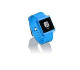 Bluetooth Sport Uhr Unisex Zeit Messer Digital MP3 Sportwatch-100-blau