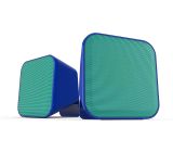 SPEEDLINK SNAPPY Stereo Speakers Lautsprecher Boxen für PC Laptop USB Kabel TOP blau-türkis (B-WARE)
