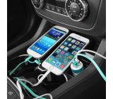 Zigarettenanzünder Kfz Auto Ladegerät USB Adapter Ladeadapter Blau 2x