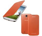 Samsung Flip-Cover Galaxy S4 orange Hülle
