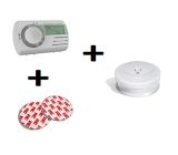 AngelEye CO Melder Kohlenmoxidmelder + 5 Jahres Rauchmelder + Magnethalter