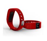 NINETEC Smartfit F2 Rot Fitness Tracker Bluetooth 4.0 Aktivitätsarmband mit Schlafanalyse