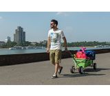 HUDORA Bollerwagen Überländer grün Handwagen faltbar