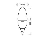2x OSRAM LED-Kerzenform E14 Star Classic B  40 Watt Lampe