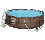 Steel Pro MAX DELUXE SERIES Framepool-Set mit Filterpumpe 
