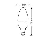 Osram LED BASE CLASSIC BLED-Lampe  E14 40 W Glühlampe [3ER PACK]