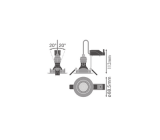 Ledvance LED 8,3W  Einbaustrahler GU10 Dimmbar LED Spot Strahler Einbauleuchte  
