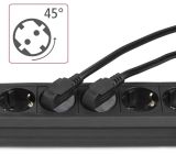 Hama 6-Fach Steckdosenleiste mit Schalter Mehrfachsteckdose Wandmontage 3m Schwarz Rund 