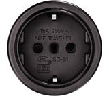 Hama Reisestecker Adapter Set DE auf UK USA CHINA mit Transportbeutel 