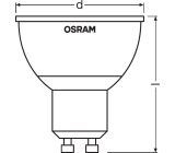 OSRAM LED GU10 RGBW Reflektorlampe LED Spot Multicolor mit Fernbedienung