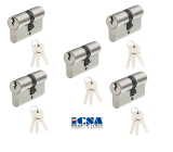 ICSA® MADE IN ITALY Zylinderschloss 148 30/30 inkl. 15 Schlüssel [5ER]