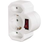 Hama 3-Fach Steckerleiste 1x Schukostecker 2x Eurostecker mit Schalter