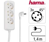 Hama 3-Fach Steckdosenleiste Mehrfachstecker 1,4m 