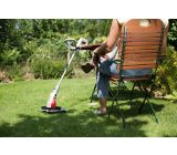  IKRA Elektro Rasentrimmer Grastrimmer Freischneider Doppelfaden 600 W