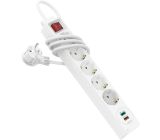 Hama 5-Fach Steckdosenleiste mit USB-A und USB-C Anschluss mit Schalter