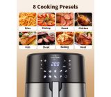 Askyors Heißluftfritteuse 8L XXL Airfryer Friteuse für 6-8 Personen 