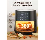 Askyors Heißluftfritteuse 8L XXL Airfryer Friteuse für 6-8 Personen 