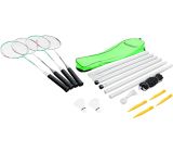 Hudora Badminton 4er Set Schläger mit Netz Tasche Badmintonset