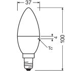Bellalux by OSRAM LED-Lampe E14 Matt Warmweiß [3er Pack]