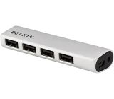 Belkin 2.0 4 Port USB Hub Verteiler Hub Adapter 480 Mbit/S Datenübertrag Silber