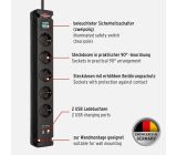 Brennenstuhl Premium-Line Steckdosenleiste 4-fach mit Schalter