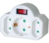 Brennenstuhl Mehrfachsteckdose Steckdosenadapter 3-fach mit Schalter 