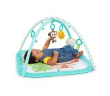 Bright Starts Safari Spielmatte Krabbeldecke mit 5 Spielzeuge