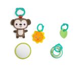 Bright Starts Safari Spielmatte Krabbeldecke mit 5 Spielzeuge