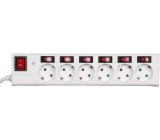 Hama 6-Fach Steckdosenleiste Schaltbar Mehrfachsteckdose 1,4m 