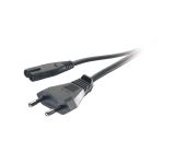 Vivanco Netzkabel Netzanschlusskabel Stromkabel 1.25 m  Koppler Schwarz