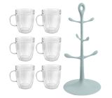 Bodum Tassenhalter Becherbaum mit 6x Bechern 0.34L 