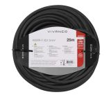 Vivanco Verlängerungskabel Außen 25 m Stromkabel Schuko Stecker