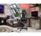 DXRacer P08 Gaming Stuhl Drehstuhl Schreibtischstuhl Schwarz/Weiß[B-WARE]