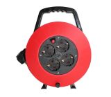 VIVANCO Indoor Kabeltrommel CR 75B 7,5m rot/schwarz
