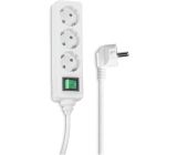 Hama 3-Fach Steckdosenleiste mit Schalter Steckerleiste Winkelstecker1,4m 