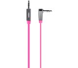Belkin 3,5 mm Audiokabel Klinkenkabel AUX Stecker Gewinkelt 0,9 m Pink