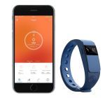 NINETEC Smartfit F2 Fitnesstracker + 3x Ersatz Armband (Blau / Rot / Grün / ORANGE)
