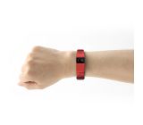 NINETEC Smartfit F2 Fitnesstracker + 3x Ersatz Armband (Blau / Rot / Grün / ORANGE)