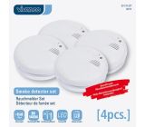ViVanco™ Rauchwarnmelder Photoelektrisch 85dB Alarm inkl. Batterie [4er-Pack]