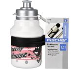 FISCHER Kinder Trinkflasche mit Fahrrad Halter 0.3L
