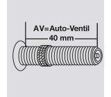 FISCHER Fahrradschlauch 26 Zoll 50/60-559 AV Autoventil