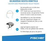 Fischer Fahrradhelm Kinderhelm Radhelm mit Beleuchtung XS-S weiß
