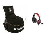 Gaming Sitzsack mit EPS Füllung  + Kopfhörer für PS4 