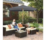 Songmics Sonnenschirm Balkonschrim Terrasenschrim 200x125 cm