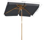 Songmics Sonnenschirm Balkonschrim Terrasenschrim 200x125 cm
