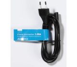 Vivanco Netzkabel Netzanschlusskabel Stromkabel 1.25 m  Koppler Schwarz