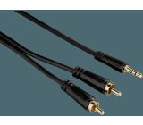 HAMA 1,5m 3.5 mm Klinkenstecker 2x Cinch-Stecker Audio 